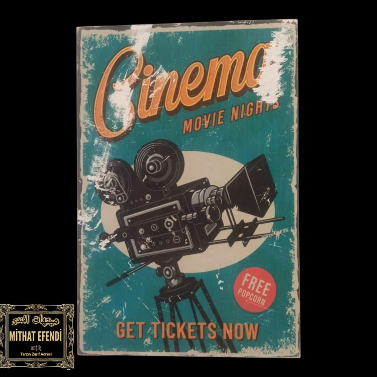CINEMA konulu dönem duvar panosu