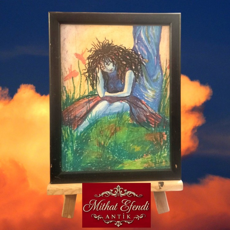 Kağıt üzerine pastel boya Tablo 